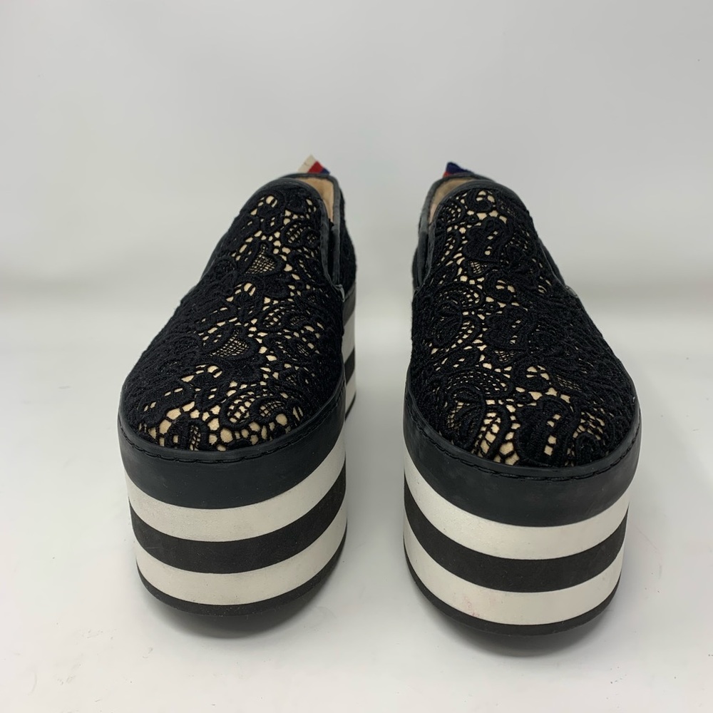 Gucci Black Sylvie Peggy Platform  Sneakers Size 36 - Picture 2 of 13